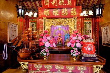 Çin tapınağı Wat Phanan Choeng, Tayland, UNESCO Dünya Mirası Alanı, Güneydoğu Asya, Asya - 21 Ocak 2020