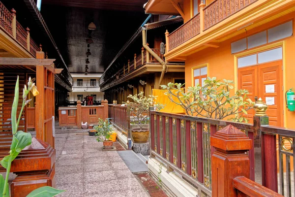 泰国Ayutthaya Wat Phanan Choeng Buddhist Temple 21St Jnuary 2020 — 图库照片
