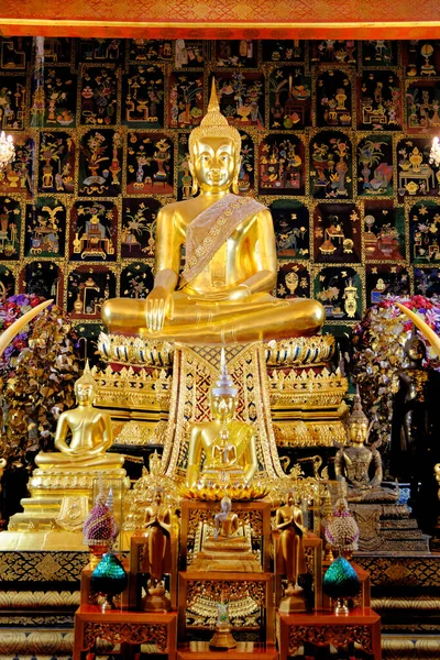Golden Buddha Wat Phanan Choeng Ayutthaya Unescos Världsarvslista Thailand Sydostasien — Stockfoto