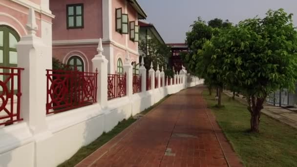 Wat Niwet Thammaprawat Ratchaworawihan Thai Buddhist Temples Its Architecture Mimics — Stock Video