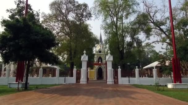 Wat Niwet Thammaprawat Ratchaworawihan Thailändska Buddhistiska Tempel Det Att Dess — Stockvideo