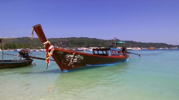 Nang Tailandia Enero 2020 Isla Bambú Destino Turístico Popular Por — Vídeos de Stock