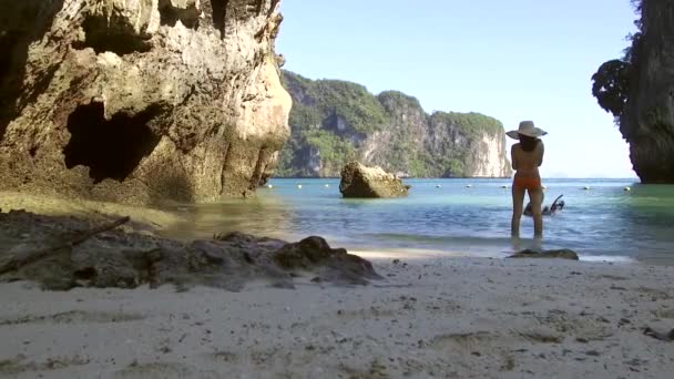 Merveilleuse Plage Lagune Sur Île Koh Lao Lading Sud Mer — Video