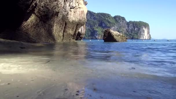 Wonderfull Lagoon Beach Koh Lao Lading Island South Andaman Sea — Stock Video