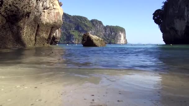 Prachtig Lagunestrand Koh Lao Lading Island Ten Zuiden Van Andamanzee — Stockvideo