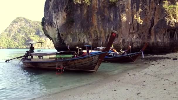 Wunderschöner Lagunenstrand Auf Koh Lao Lading Island Südlich Der Andamanen — Stockvideo