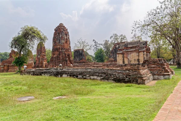 Der Alte Buddhistische Tempel Des Wat Mahathat Sukhothai Unesco Weltkulturerbe — Stockfoto