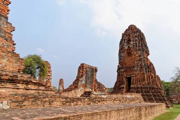 Der Alte Buddhistische Tempel Des Wat Mahathat Sukhothai Unesco Weltkulturerbe — Stockfoto