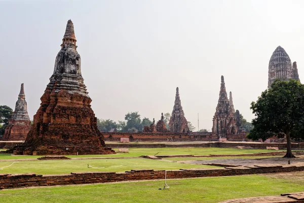 Wat Chaiwatthanaram Temple Ayuthaya Historical Park Unesco World Heritage Site — 스톡 사진