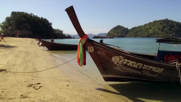 Koh Phak Bia Island Piccola Isola Situata Dietro Hong Island — Video Stock