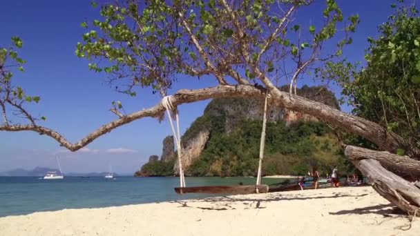 Isla Koh Phak Bia Pequeña Isla Situada Detrás Isla Hong — Vídeo de stock