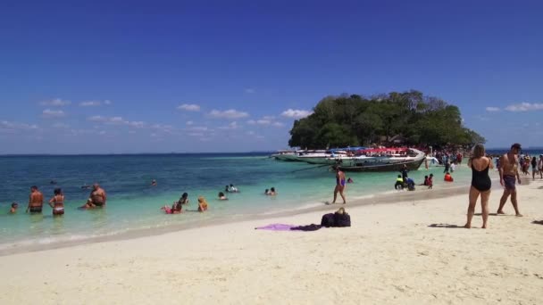 Seyahat Güzergahı Tup Adası Ndaki Plaj Tub Adası Koh Tap — Stok video