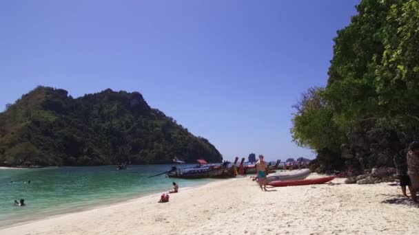 Seyahat Güzergahı Tup Adası Ndaki Plaj Tub Adası Koh Tap — Stok video