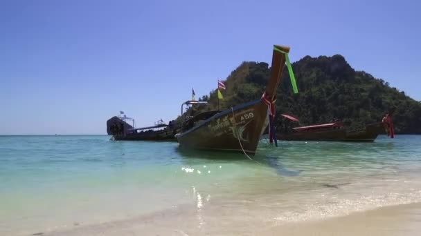 Destinazione Viaggio Spiaggia Sull Isola Tup Conosciuta Anche Come Tub — Video Stock