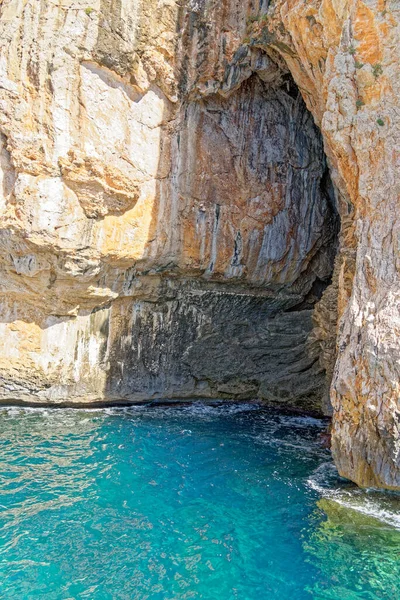 Cruzeiro Mar Azul Costa Rochosa Golfo Orosei Costa Leste Sardenha — Fotografia de Stock