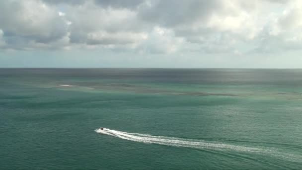 West Coast View Aruba Coastline Oranjestad Caribbean Leeward Islands Aruba — Stock Video