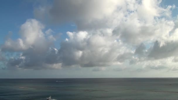 Pohled Západní Pobřeží Aruby Oranjestad Karibik Závětrné Ostrovy Aruba Část — Stock video