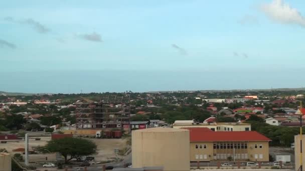 Arubai Part Menti Kilátás Oranjestad Karib Tenger Leeward Szigetek Aruba — Stock videók