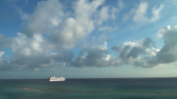 Vista Costa Oeste Aruba Oranjestad Caribe Islas Sotavento Aruba Parte — Vídeo de stock