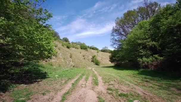 Vista Desfiladeiro Cheddar Somerset Inglaterra Desfiladeiro Calcário Nas Mendip Hills — Vídeo de Stock