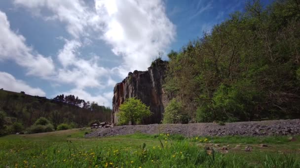 Vista Desfiladeiro Cheddar Somerset Inglaterra Desfiladeiro Calcário Nas Mendip Hills — Vídeo de Stock