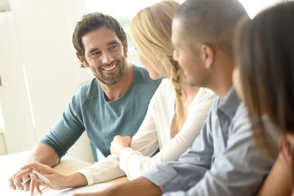 Ethnic business people on meeting — Stock Photo, Image