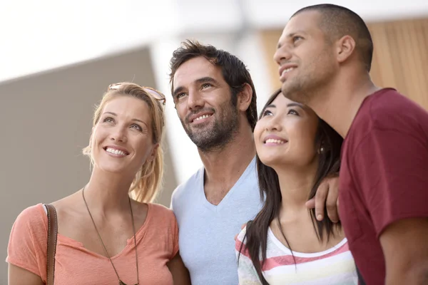 Young couples on tourist journey — Stock Photo, Image