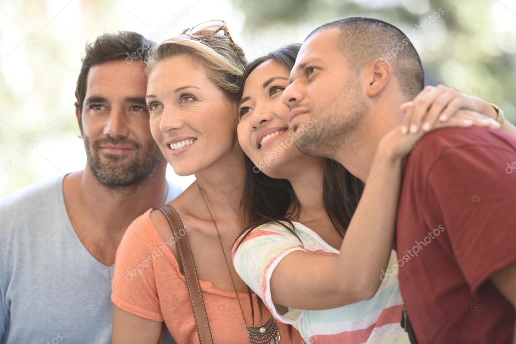 couples on vacation enjoying being together