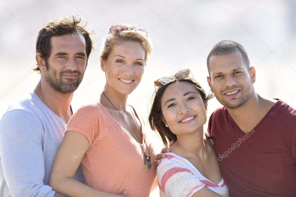  multi-racial couples posing 