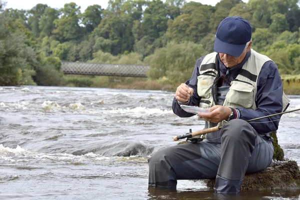 Kiezen vlieg vlieg-fisherman — Stockfoto