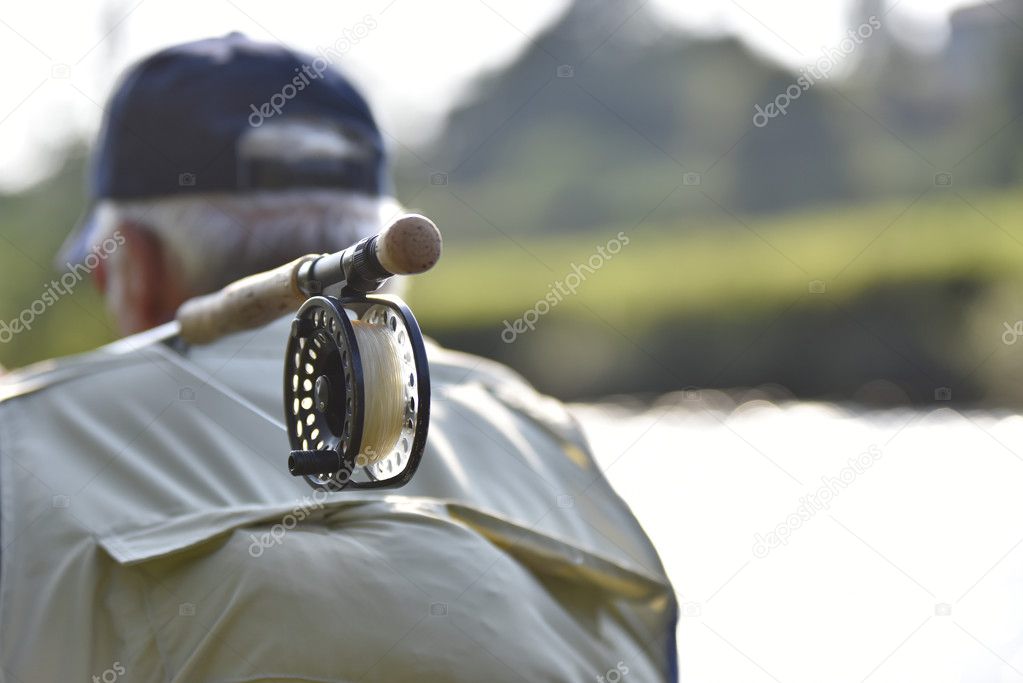 fly-fishing rod and reel