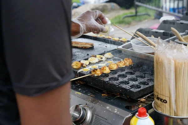 Streetfood stoi w Festiwal żywności Zdjęcia Stockowe bez tantiem