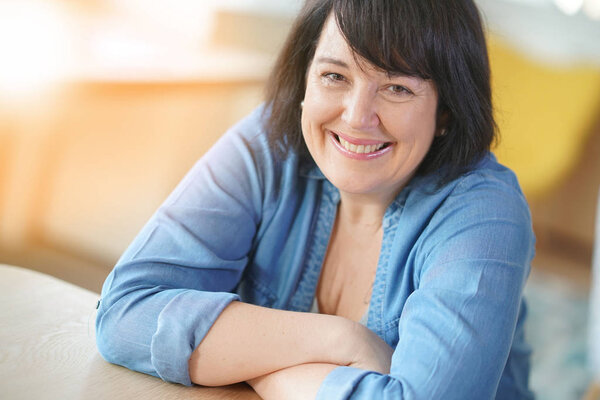 Portrait of smiling  woman