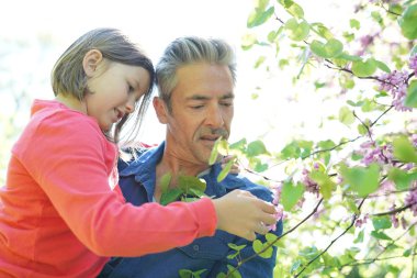 Baba kız tomurcukları ile