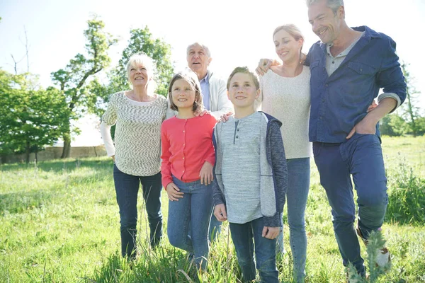 Happy intergenerational family — Stock Photo, Image