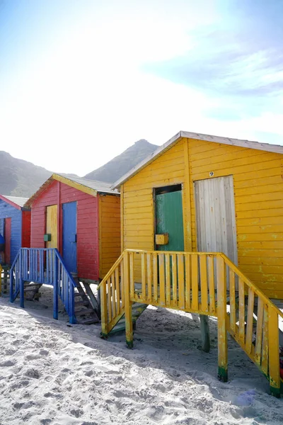 Beach huts at Muizenberg — Stock Photo, Image
