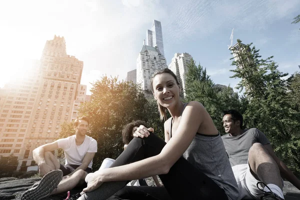 central Park'ta rahatlatıcı arkadaşlar