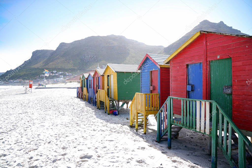 Beach huts at Muizenberg