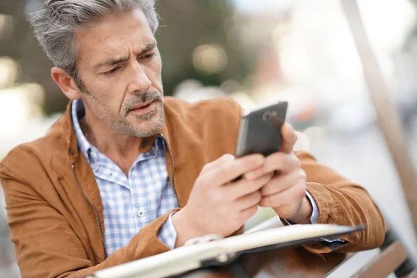 Zakenman planning werkdag — Stockfoto