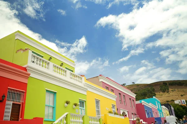 Casas del barrio de Bo-Kaap — Foto de Stock