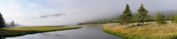 Pohled Řeku Madison Yellowstonský Národní Park — Stock fotografie