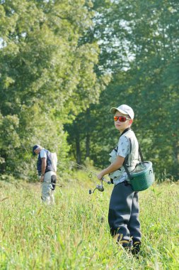 Gidiş kırsal genç çocuk