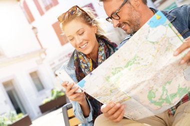 turistler okuma şehir haritası