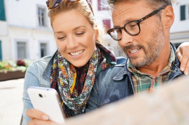 turistler okuma şehir haritası