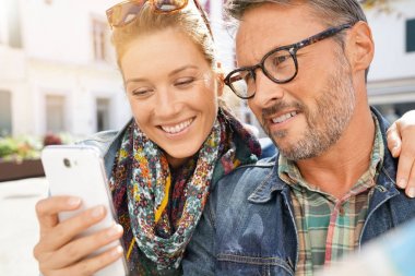 turistler okuma şehir haritası