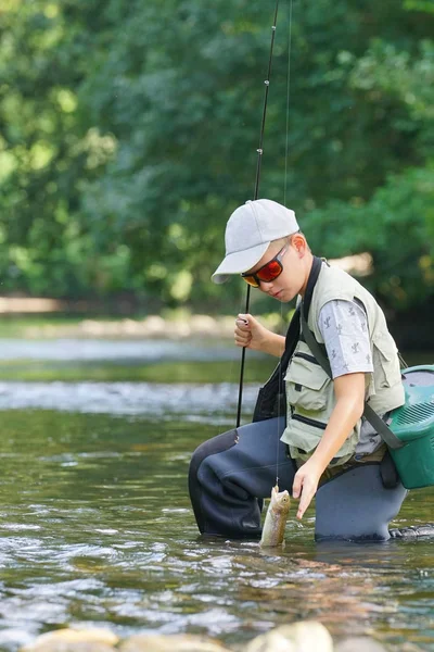 Çocuk alıcı Gökkuşağı alabalığı 