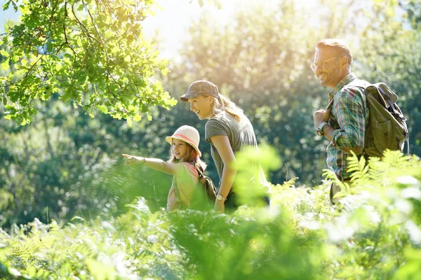 Family on a rambling day — Stock Photo, Image