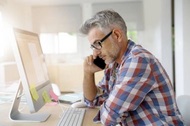 Office konuşmaktan işadamı 