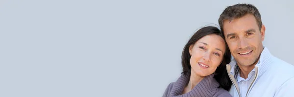 Portrait of smiling couple — Stock Photo, Image