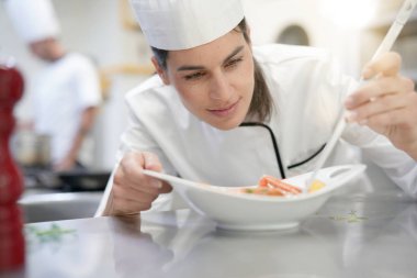 Profesyonel pişirmek plaka restoran mutfak süsleme